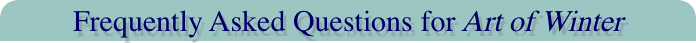Frequently Asked Questions for Art